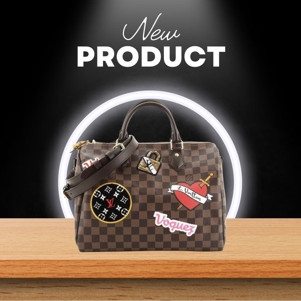 Louis Vuitton Speedy Bandouliere Bag Limited
Edition Patches Damier 30 - Picture 1 of 9